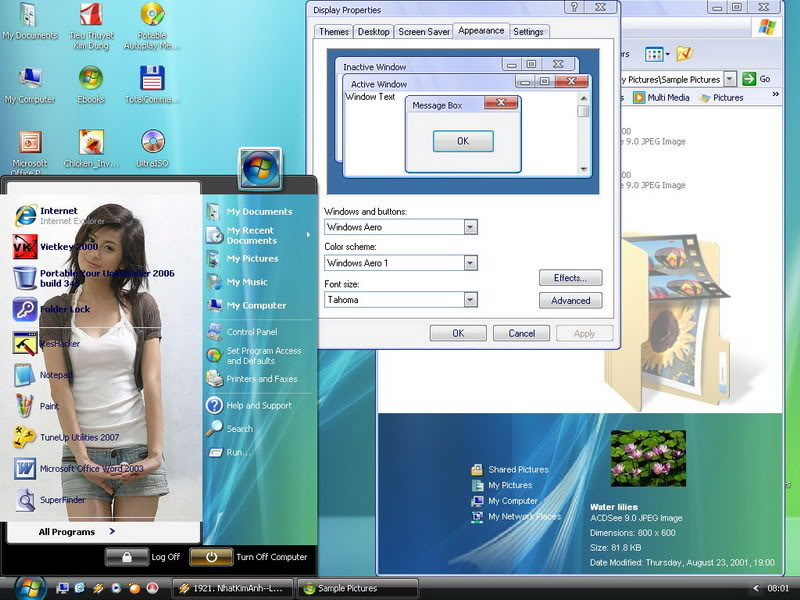 giao diện Vista cực đẹp cho Windows XP đây Aero1