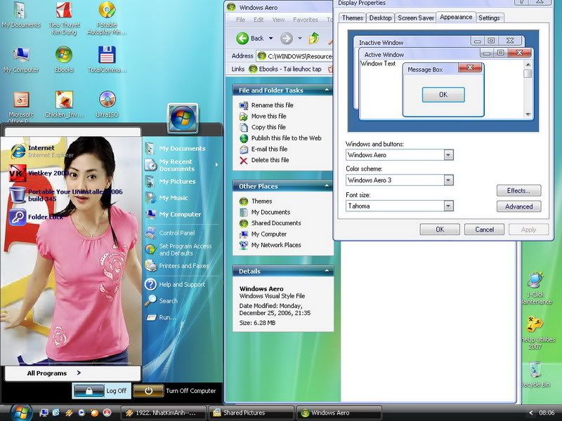 giao diện Vista cực đẹp cho Windows XP đây Aero3