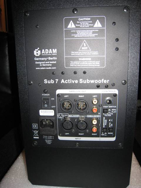 Adam Audio Sub 7 Active Subwoofer with Remote (New) Adam%20Audio%20Sub%207%20002_zpslij8qulj