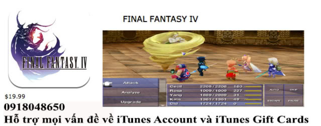 Nóng: Final Fantasy IV link Fshare cho cả nhà.  Final