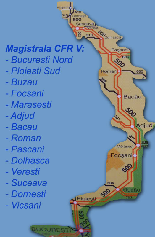 M 500 : Bucureşti Nord - Buzău - Bacău - Suceava - Vicşani 500a