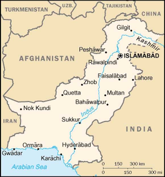 موسوعة: خرائط باكستان Pakistan-map