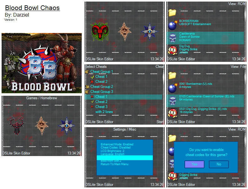 9 Bloodbowl Themed Skins - Exclusive to Edge NDS SkinZ BB_Chaos_screen_shot