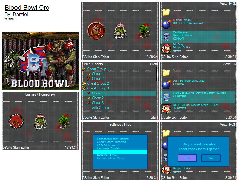 9 Bloodbowl Themed Skins - Exclusive to Edge NDS SkinZ BB_Orc_screen_shot