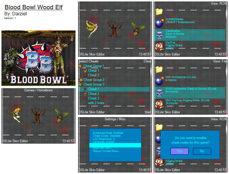 9 Bloodbowl Themed Skins - Exclusive to Edge NDS SkinZ BB_Wood_Elf_screen_shot