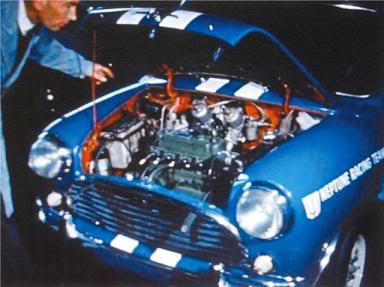 Peter Manton's 997cc mini Cooper as raced in 1964 Mantoncooperenginebay