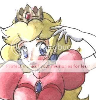 como buena friki... mis fanarts :P Peach