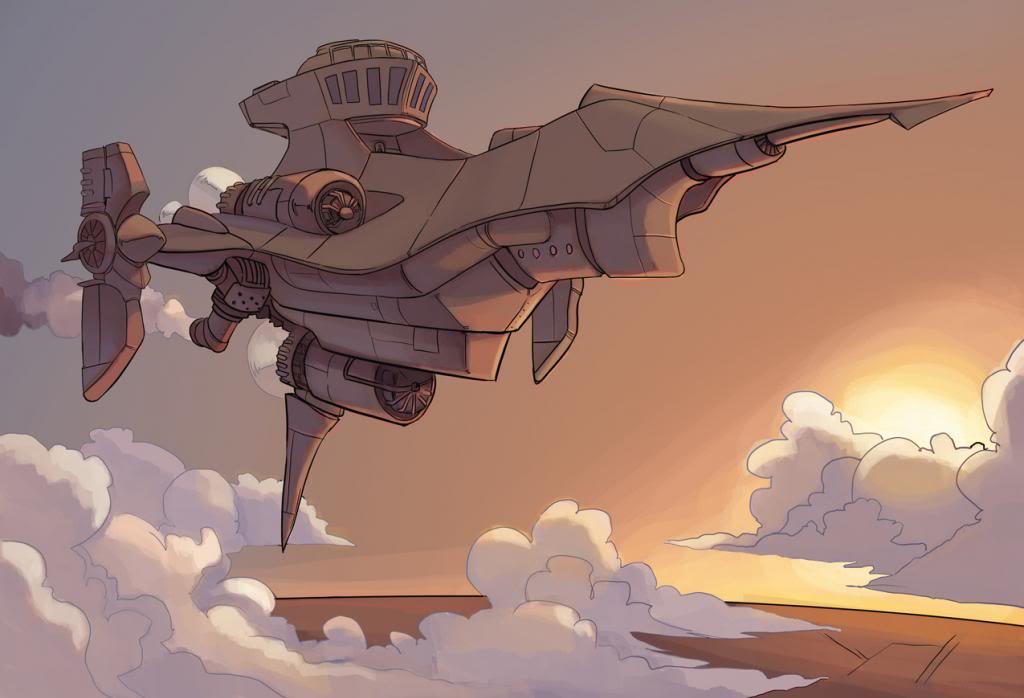 Gentlemen & Hotties: Skies At War Airship_by_Rhubarbarian