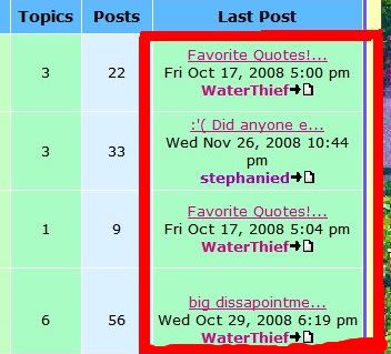 Forum changes! Showlasttopictitlesonindex