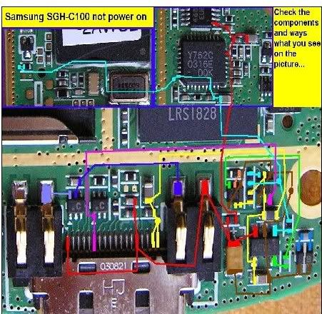 Trick Repair Samsung C100NoPowerFix