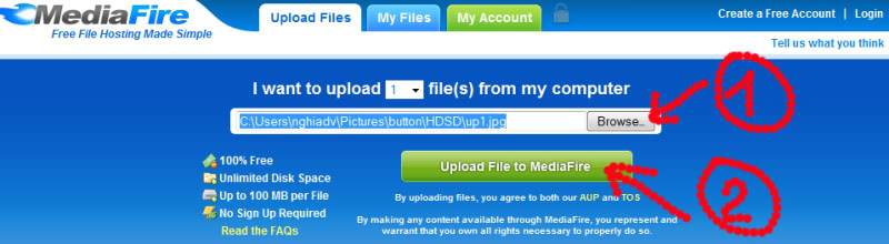 Upload dữ liệu - đính kèm file vào bài viết Up2