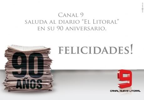 Publicidad de Saludo de 90 años de "El Litoral" - Canal 9 Litoral Foto_porfolio_61