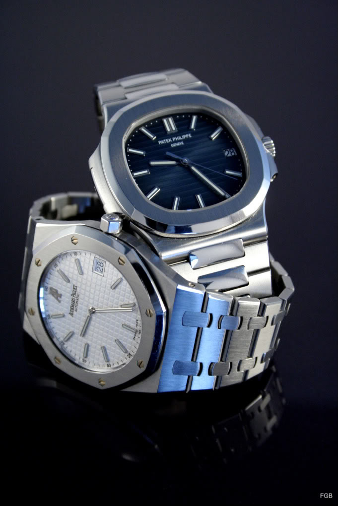 patek - La Patek Nautilus 5711/1A et l'Audemars Piguet Royal Oak 15202 prennent la pose. IMG_4721m