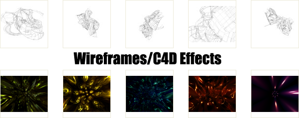 C4d effect + Wireframe PWC4DE