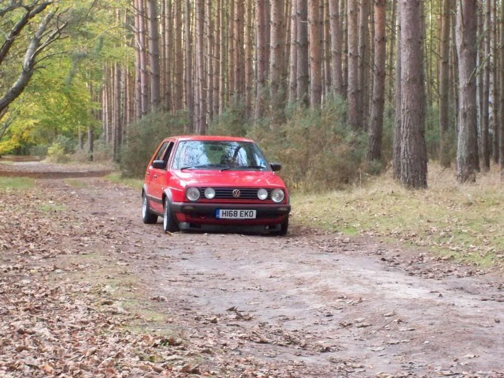 mk2 golf drivers, both tornado red, farther and son! 100_0339