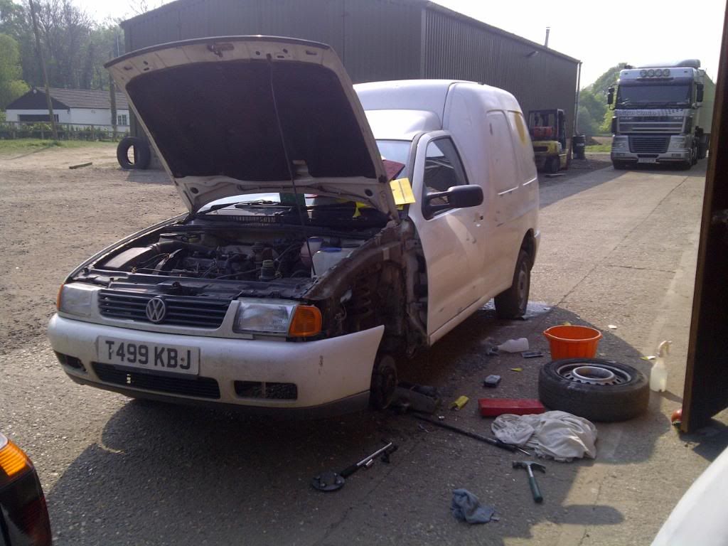 caddy van, Paint time :) IMG-20110424-00108