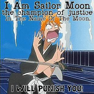 Bleach Funny GFX Ichigoassailormoon