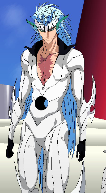 Grimmjow Jaegerjaquez.  Grimmjow_Resurrection_by_DomoOrichalcos_zps33aa0555