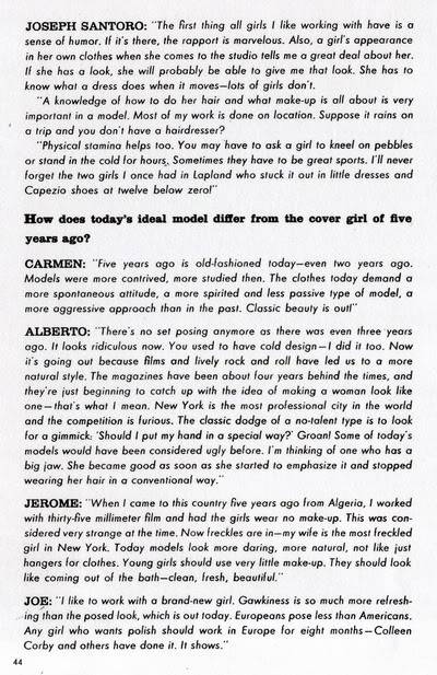 Seventeen Magazine "Models" Booklet 1967 ~ Photographers Blog_17_Model_1967_44_Photographers