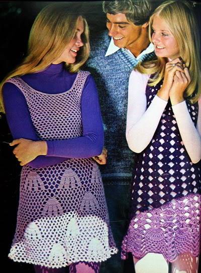 Crochet Fashions ~ 1969 Seventeen Blog_Crochet_MonaG_1969_Dec_17_GayHubert_ArthurElgort