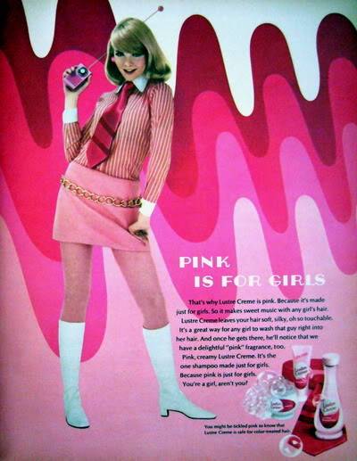 "Pink Is For Girls" ~ 1960s Lustre-Creme Ads LustreCreme_1968_Apr_17_p29