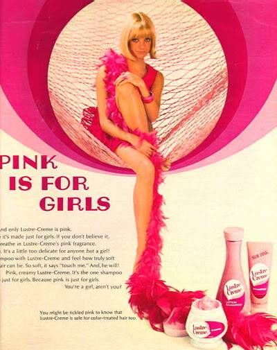 "Pink Is For Girls" ~ 1960s Lustre-Creme Ads LustreCreme_1968_Linda_Gauche_Boa