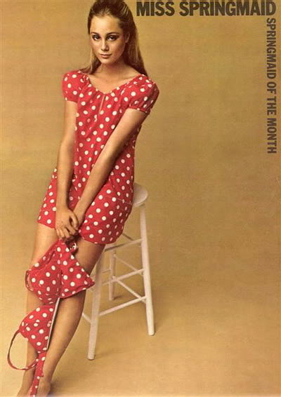 New Album in  bonniepix "Sixties Models & Ads": Springmaid Fabrics Springmaid_1969_Jane_Hitchcock