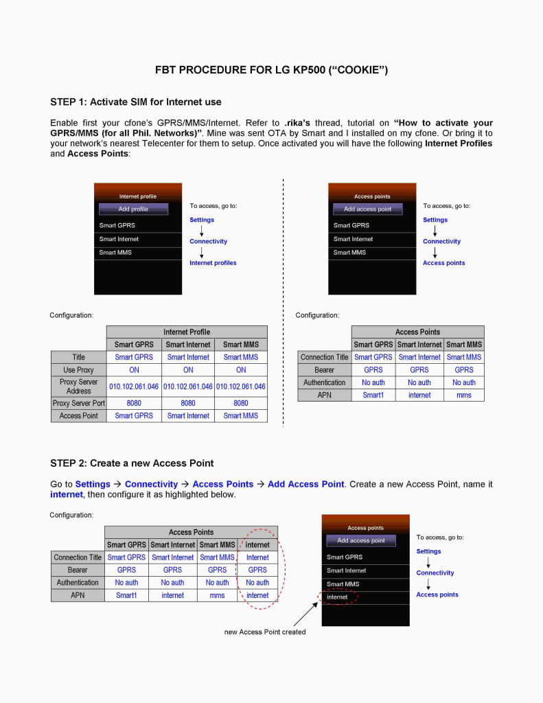 [GUIDE] Starting and Troubleshooting Opera Mini FBT/UBT FBTPROCEDUREFORLGKP500_p1