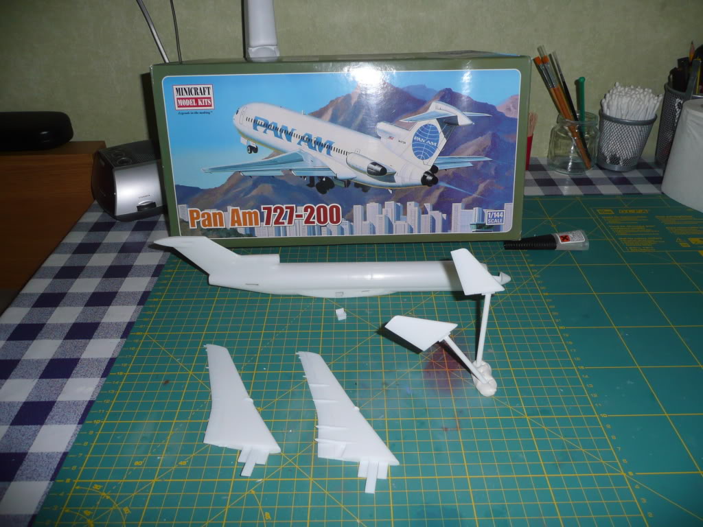 Boeing 727-235 N4734 Pan am 1/144 081017-Boeing727-235Panamsumering01