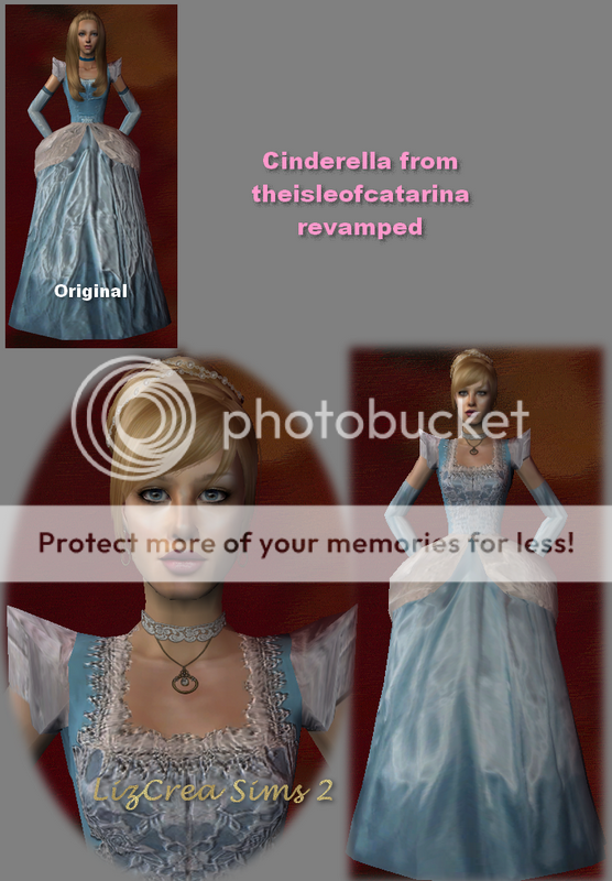 Lizzy's creations (Sims 2) Cinderellarevamped