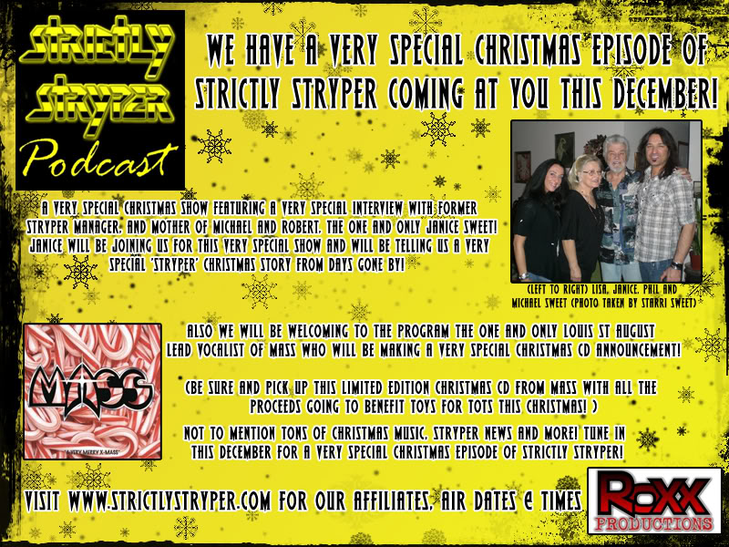 Strictly Stryper Presents "A Stryper Family Christmas Story" PROMOStrictlyStryperDecember