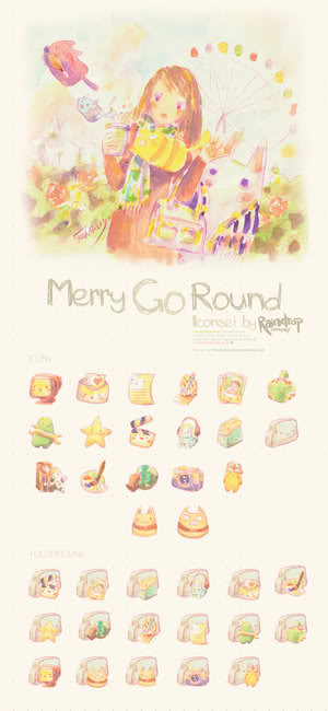 icOnOz de raindrOpmemOry Merry_Go_Round_Icon_Set_by_Raindrop