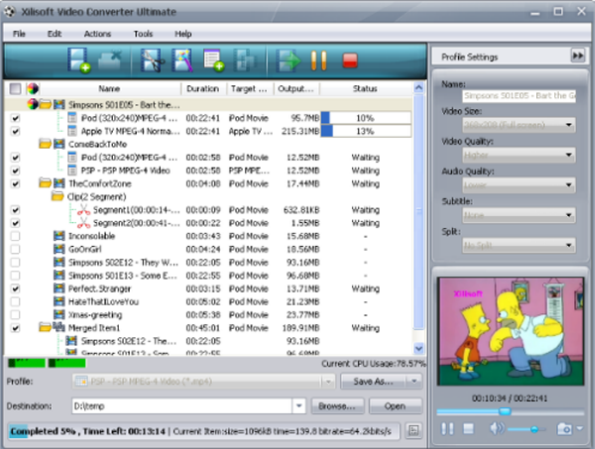 Xilisoft Video Converter Ultimate v5.1.17.1027 11-10-200810-46-14