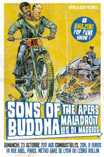 [23/10@Paris] Sons Of Buddha + Maladroit + The Apers + ... 231011-APERS