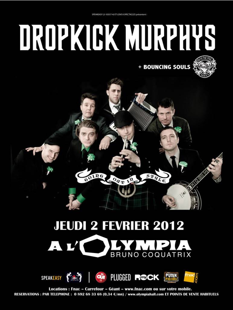 Dropkick Murphys, Paris, Olympia, 2 février 2012 AfficheDropkickMurphys-WEB