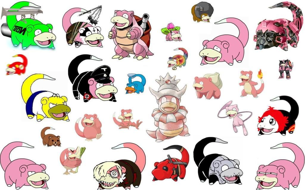 pokemon sprites and images Slowpokes