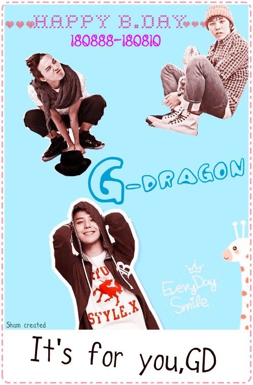  [18-08-10][Pics] G-Dragon Birthday Fanart Hb