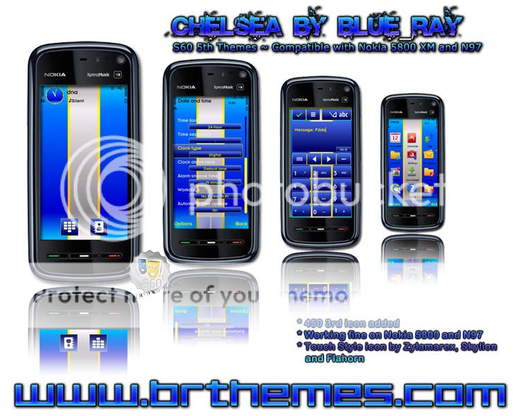 S60 5th Edition Themes for Nokia N97, Nokia 5800 Chelsea-SS