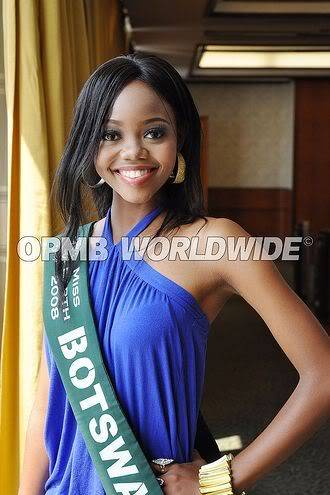 OUR Miss Earth 2008 prediction/beauty lists Botswana