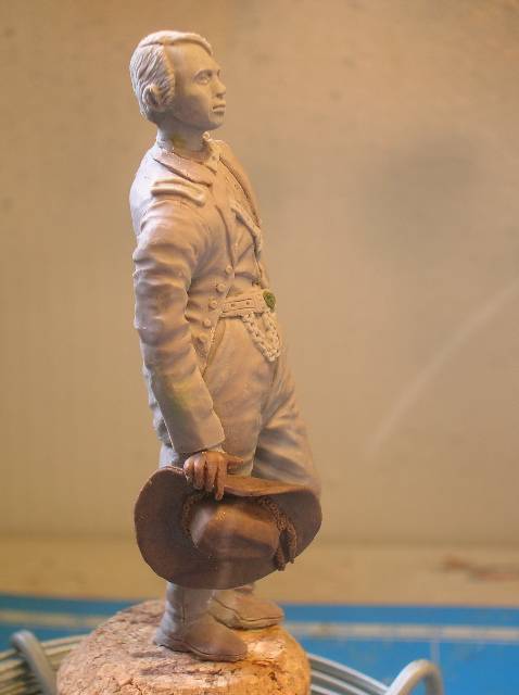 FIG maison:US civil war Gal F. BARLOW  [70mm Sculpey Firm] Début de la couleur... DSCN9262