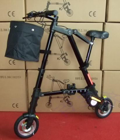 Folding Bike/ Sepeda Lipat A-Bike, ringkes dan ringan Black-folding-bike