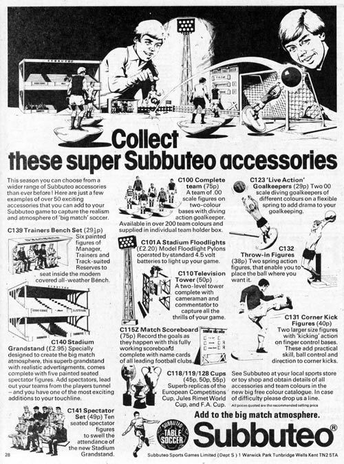 Subbuteo Adverts and Ephemera... Shoot2