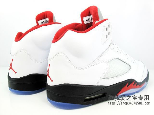 Air Jordan Retro 5 - Fire Red Air-jordan-v-5-white-fire-red-black-02