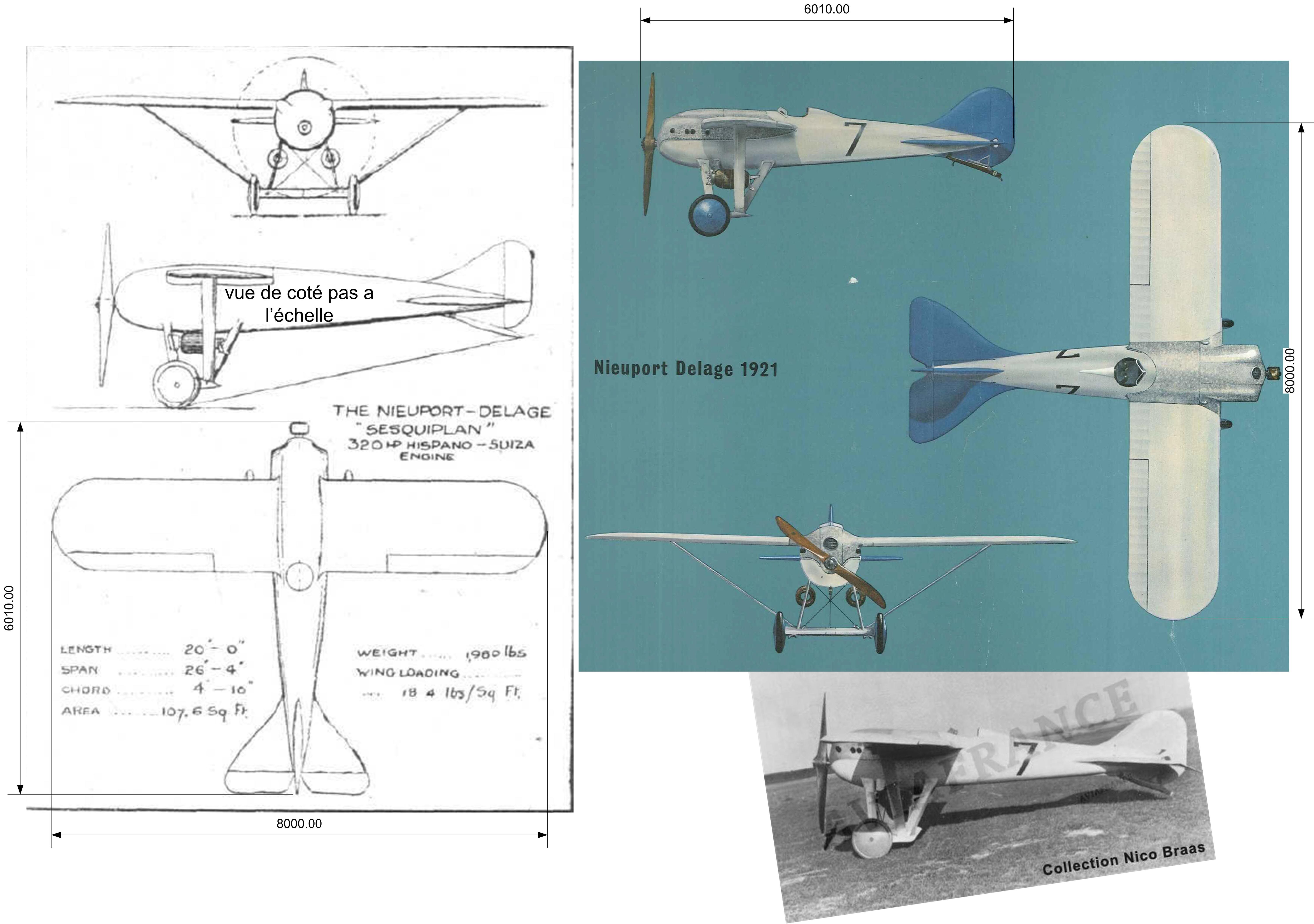 Sesquiplan Nieuport en scratch Sesquiplan