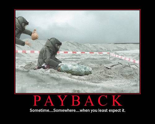 alle leuke, achterlijke, lachwekkende plaatjes die je vinden kan Payback