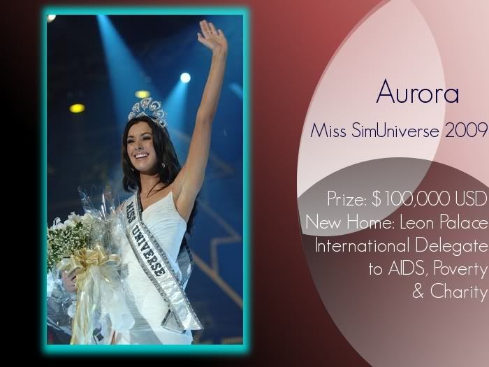 Miss SimUniverse 2009-Crowning Aurora