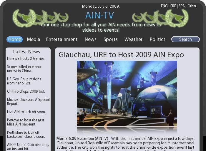 AINTv | Straight off the website! | Sunday, November 22, 2009 News2