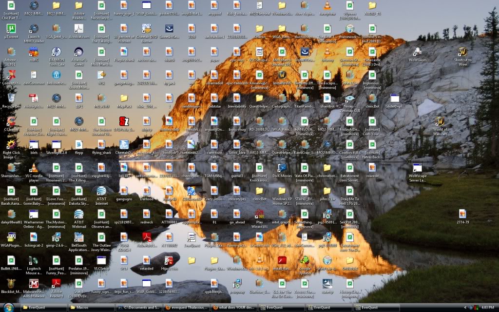 what does YOUR desktop look like? Desktop