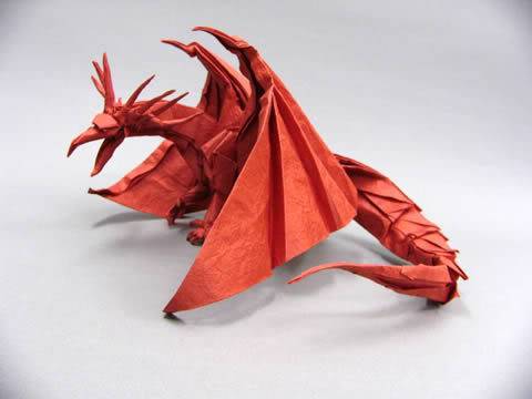 AMAZING ORIGAMI!! Satoshi-kamiya-red-dragon-origami