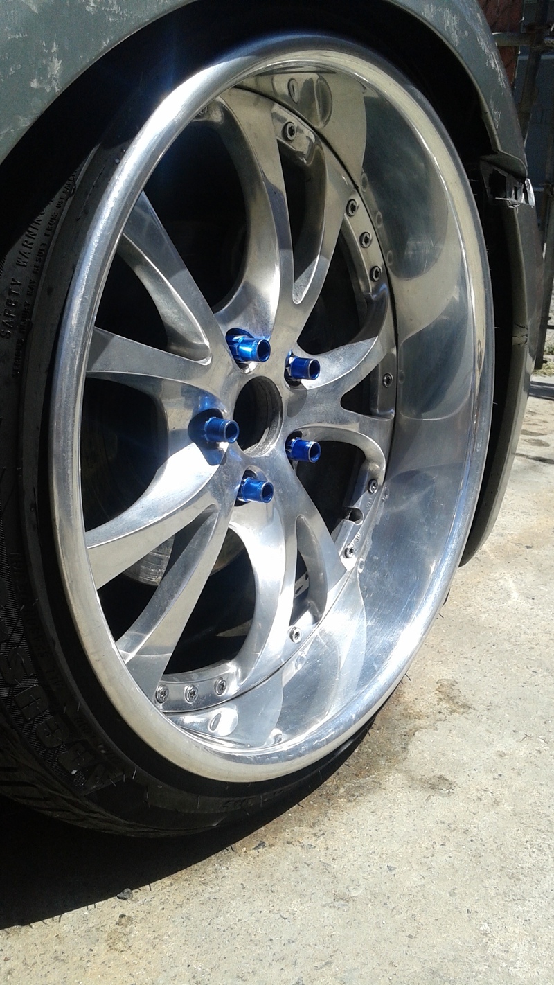 FS Mildly Aggressive Wheels 3-Piece Trafficstar DTM 19x10 +23 19x10.5 +18 With 4 & 4.5in Chrome Lips 20150418_133304_zpslbugtu3k